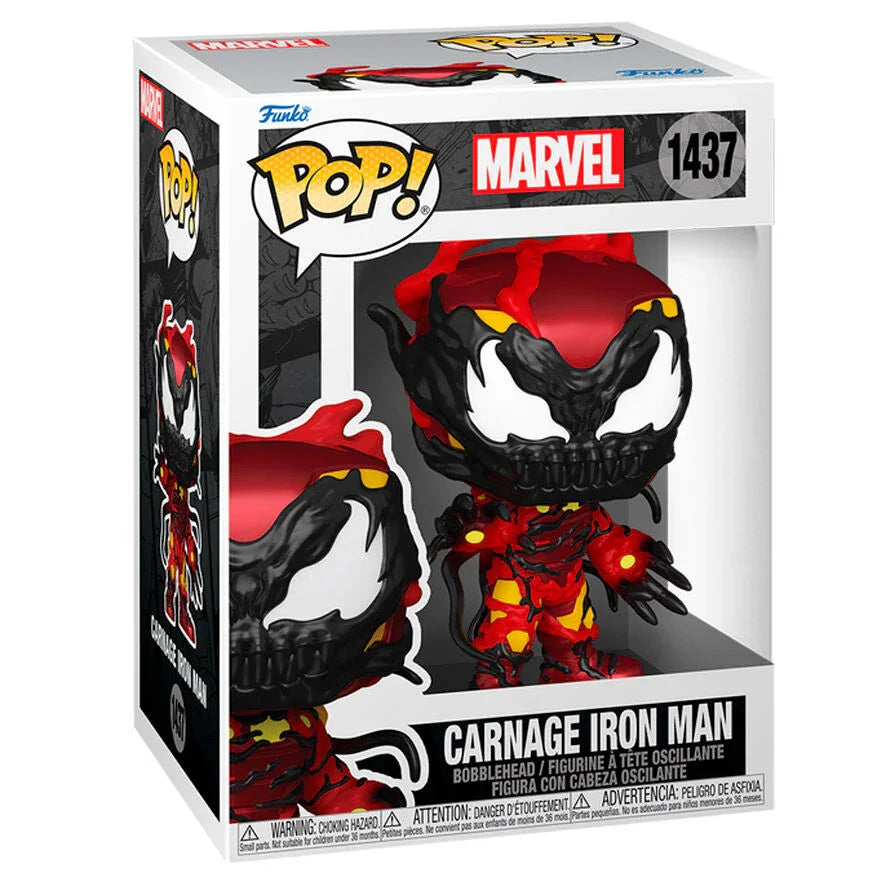 Funko Pop! Marvel Carnage Iron Man - Figura da Collezione Vinyl Nerdscape