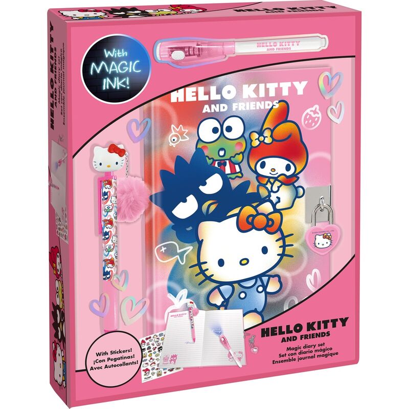 Hello Kitty Diary + magic pen + topper pen Nerdscape