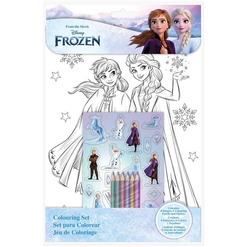 Disney Frozen Colouring set with stickers Nerdscape
