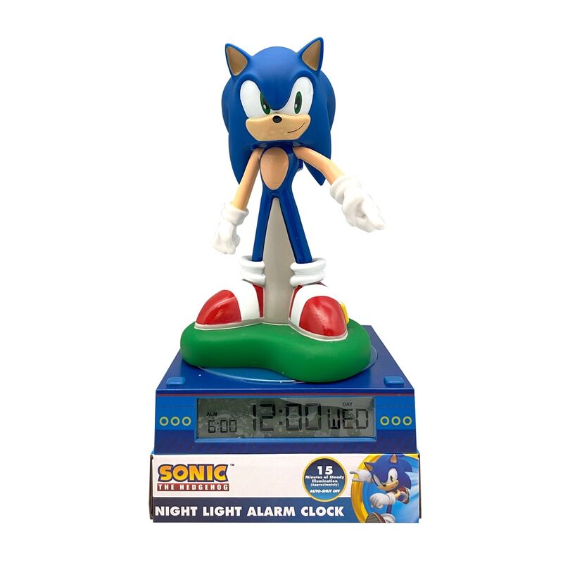 Sonic the Hedgehog 3D lamp with alarm clock Nerdscape