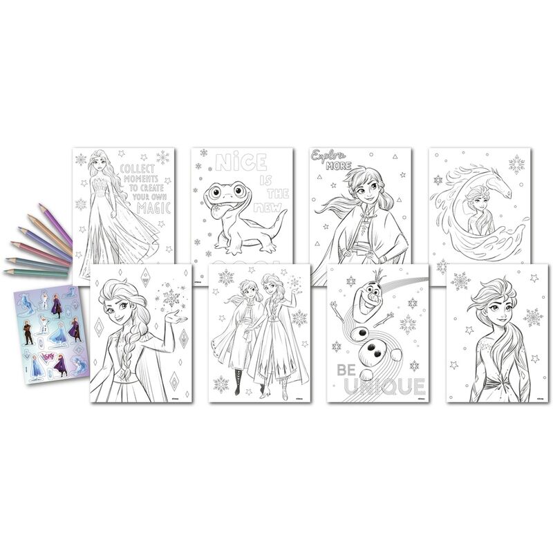 Disney Frozen Colouring set with stickers Nerdscape