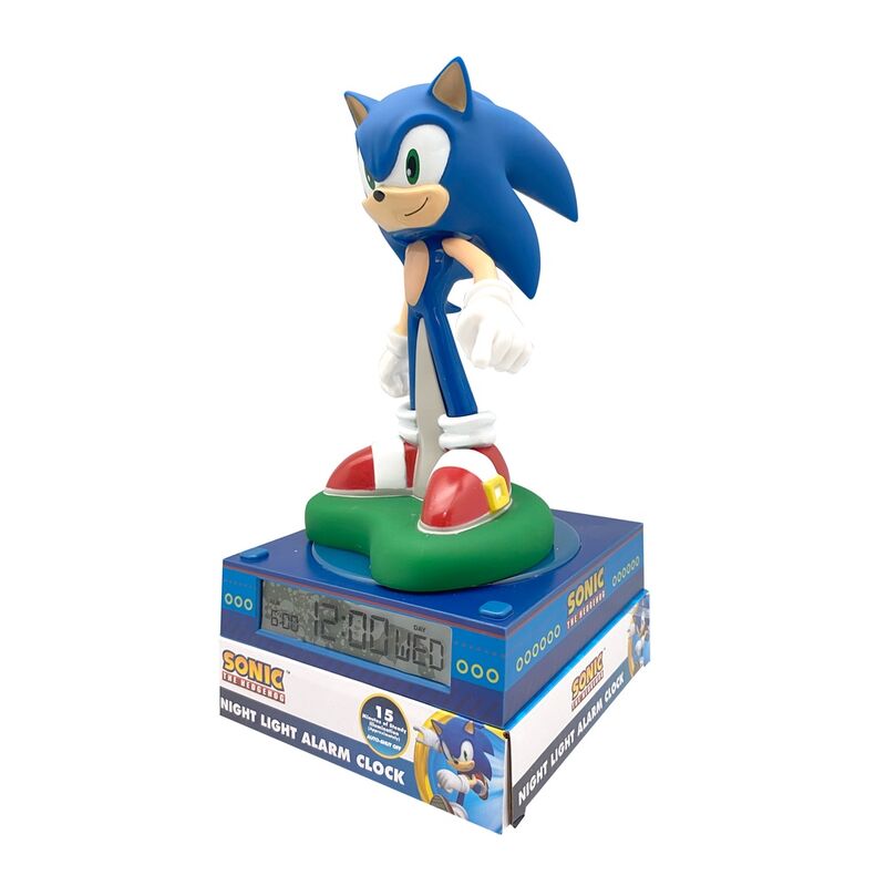 Sonic the Hedgehog 3D lamp with alarm clock Nerdscape