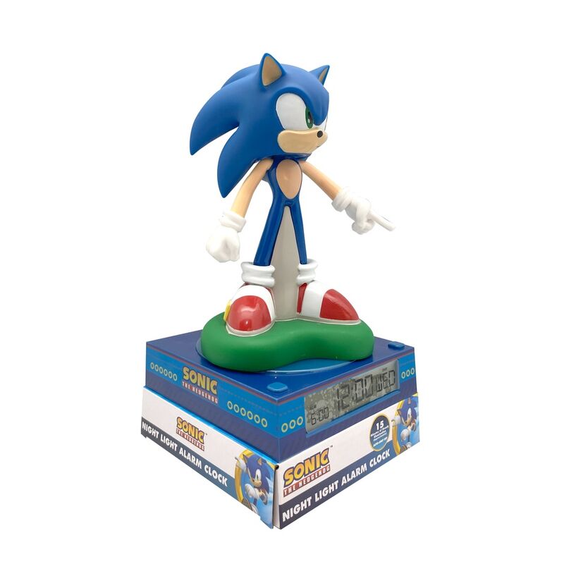 Sonic the Hedgehog 3D lamp with alarm clock Nerdscape