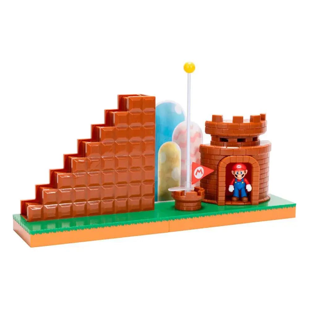 Super Mario Bro Level End playset Nerdscape