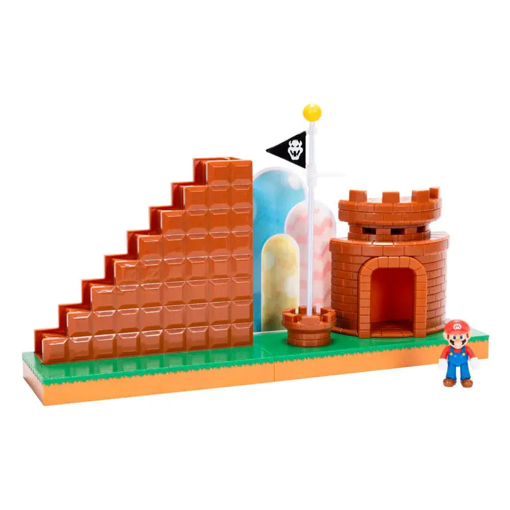 Super Mario Bro Level End playset Nerdscape