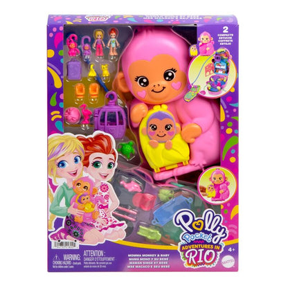 Polly Pocket Mama monkey and baby bag Nerdscape