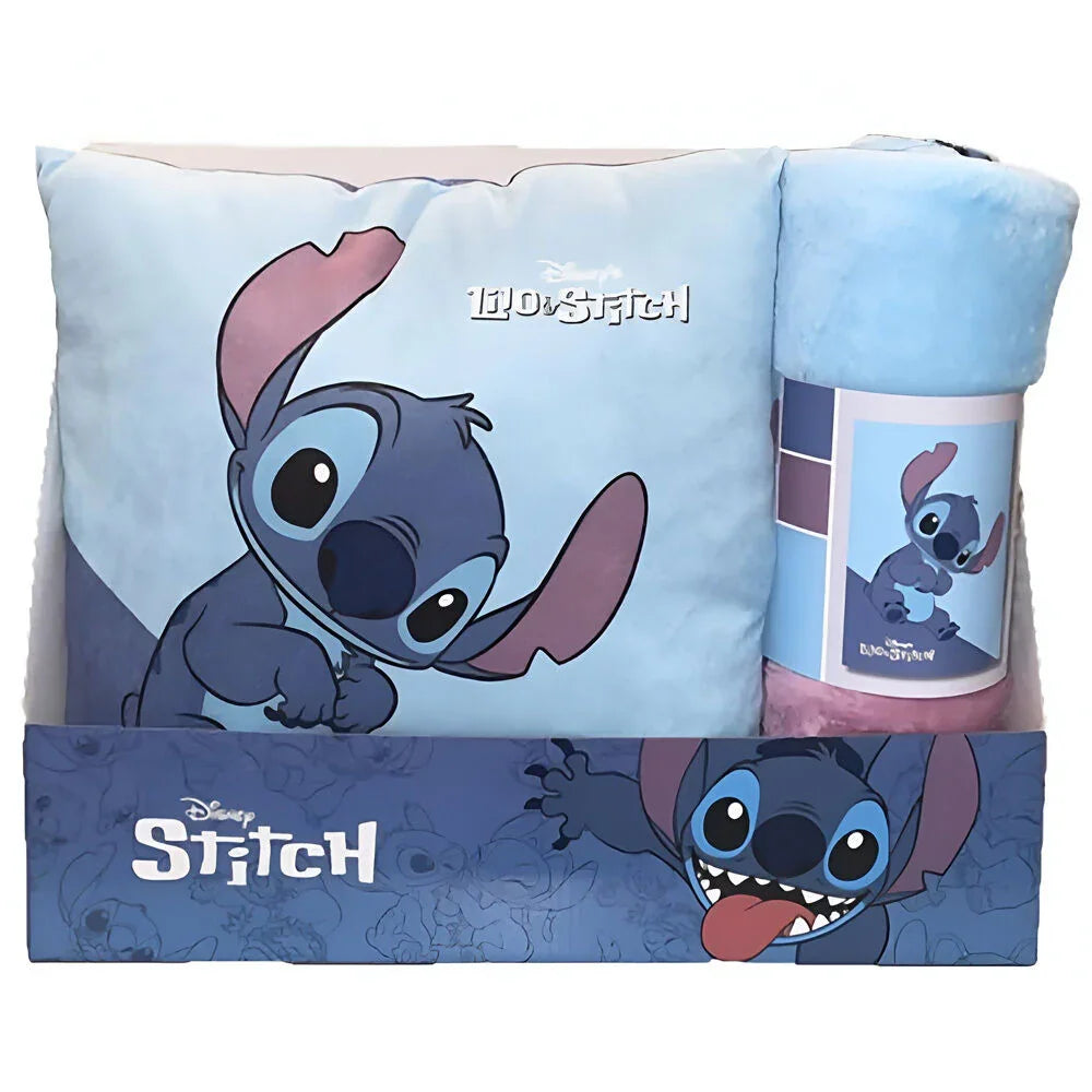 Disney Stitch polar blanket + cushion set Nerdscape