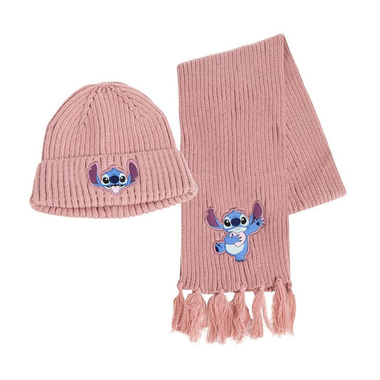 Ensemble bonnet et écharpe Disney Stitch
