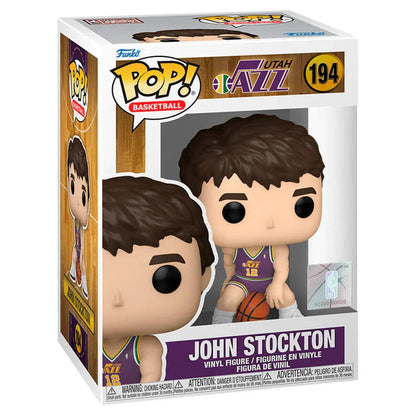 Funko Pop! NBA Utah Jazz John Stockton - Figura da Collezione Vinyl Nerdscape