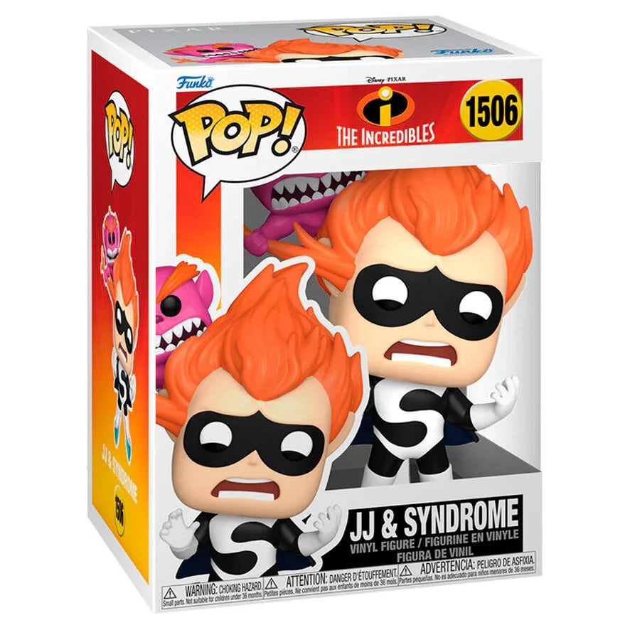 Funko Pop! The Incredibles JJ & Syndrome - Figura da Collezione Vinyl Nerdscape