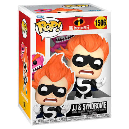Funko Pop! The Incredibles JJ & Syndrome - Figura da Collezione Vinyl Nerdscape