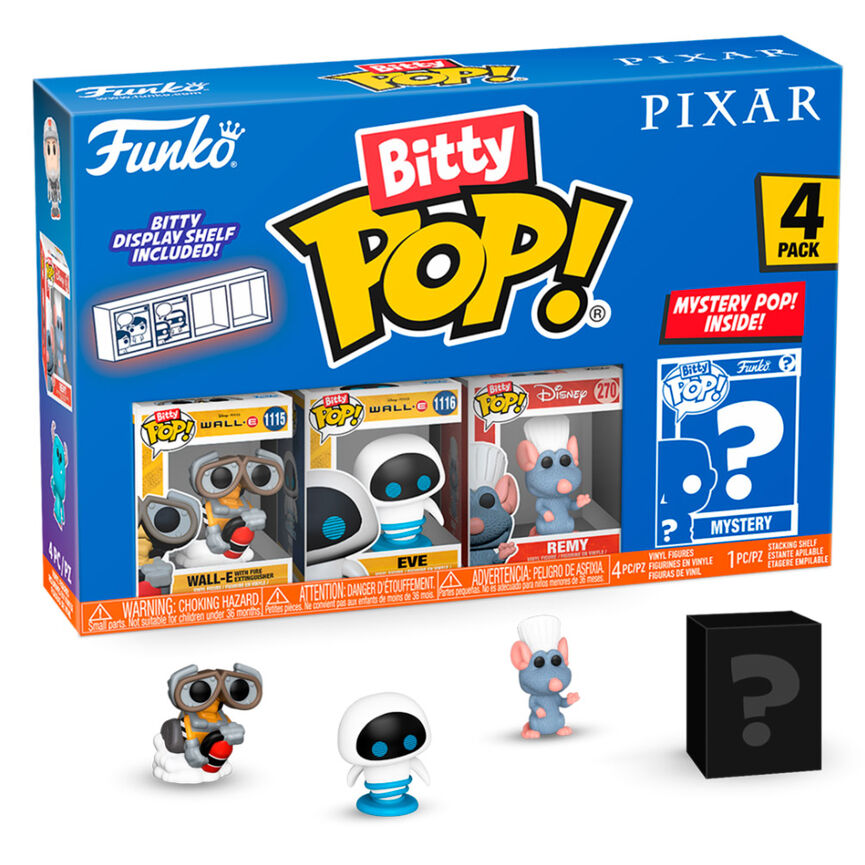 Funko Pop! Bitty POP Disney Pixar Wall-E - Figura da Collezione Vinyl 4 pezzi Nerdscape