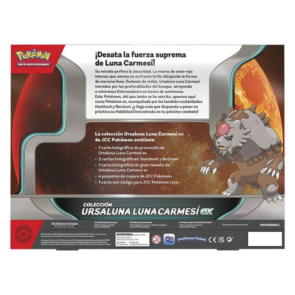 Spanish Pokemon Ursaluna Luna Carmesi Collectible card game box Nerdscape