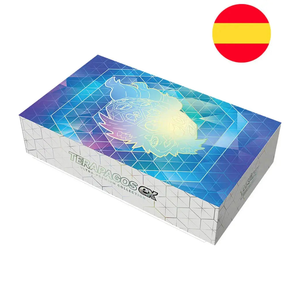 Spanish Pokemon Ultra Premium Terapagos collectible card game case Nerdscape