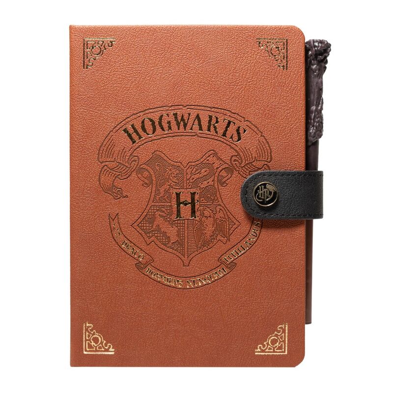 Harry Potter Hogwart A5 premium notebook + wand pen Nerdscape