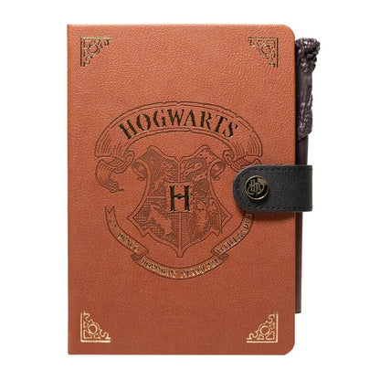 Harry Potter Hogwart A5 premium notebook + wand pen Nerdscape