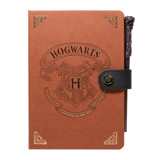 Harry Potter Hogwart A5 premium notebook + wand pen Nerdscape