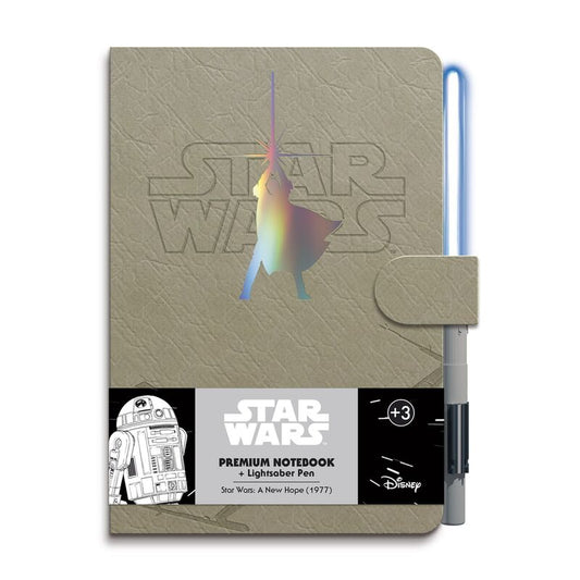 Star Wars Luke Skywalker A5 premium notebook + light sabre pen Nerdscape