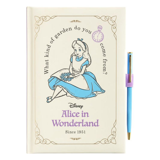 Disney Alice in Wonderland A5 premium notebook + pen Nerdscape