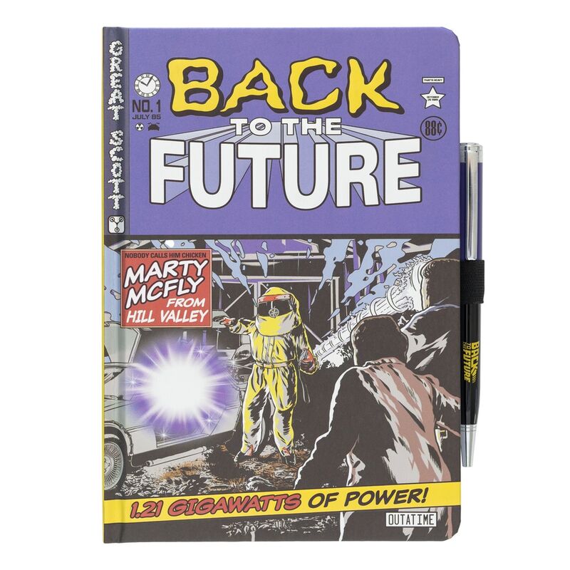 Back to the Future A5 premium notebook + pen Nerdscape