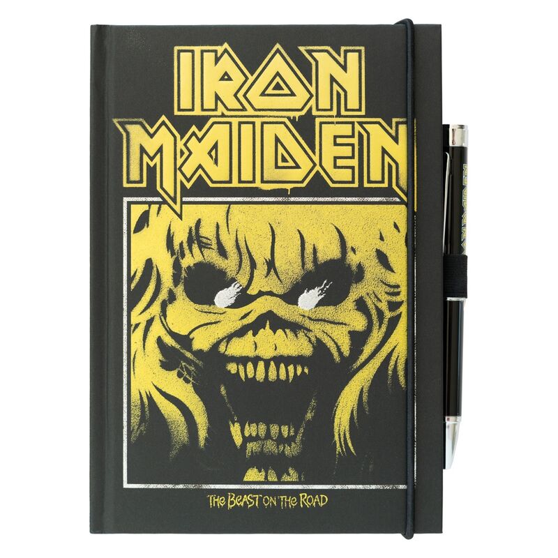 Iron Maiden A5 premium notebook + projector pen Nerdscape