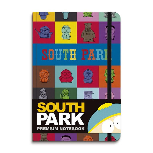 South Park Premium Notebook A5 – 96 Sheets, Hardback, Sticker Sheet, Back Pocket – Nerdscape