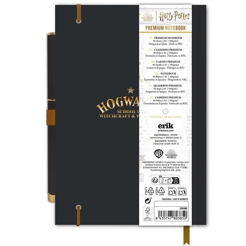 Nerdscape Harry Potter Hogwarts Premium Notebook + Pen – Colleziona Magia e Ispirazione! Nerdscape