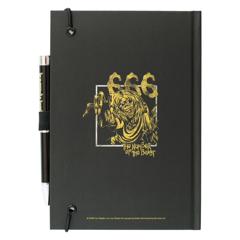 Iron Maiden A5 premium notebook + projector pen Nerdscape