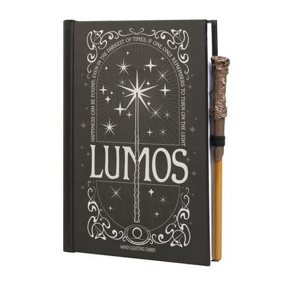 Harry Potter Lumos A5 premium led notebook + pen Nerdscape
