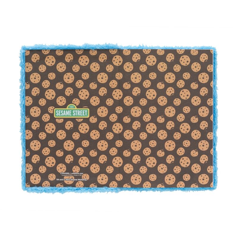 Sesame Street Cookie Monster A5 premium plush notebook Nerdscape