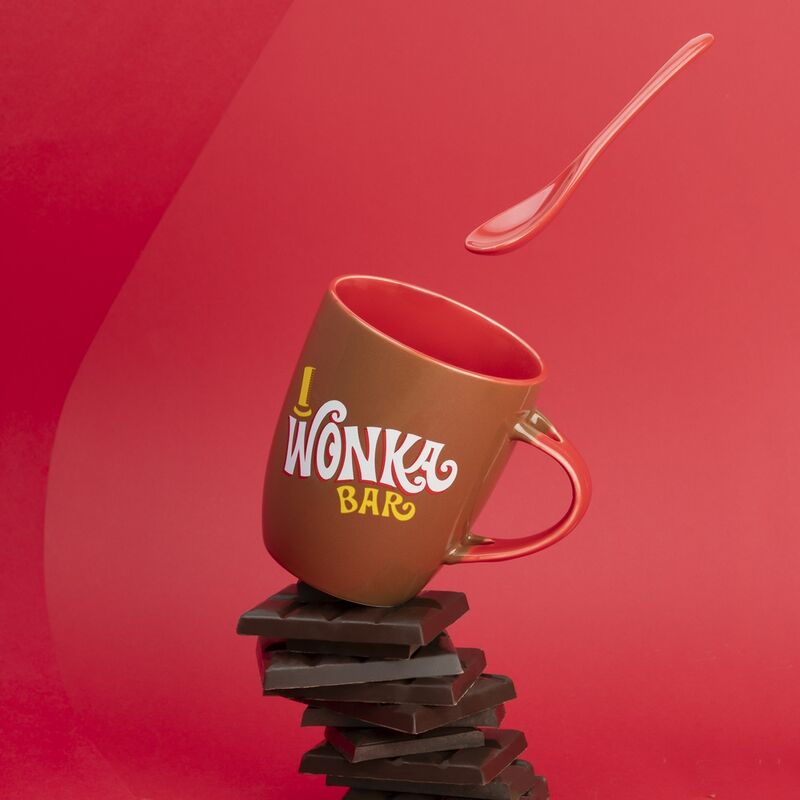 Funko Pop! Willy Wonka Bar Mug 380ml Ceramica con Cucchiaino - Collezione Nerdscape Nerdscape