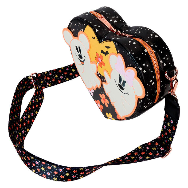 Loungefly Disney Mickey & Minnie Floral Ghost shoulder bag Nerdscape