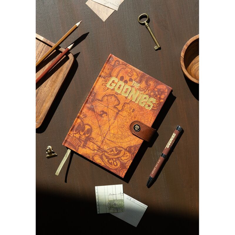 The Goonies A5 premium notebook + projector pen Nerdscape