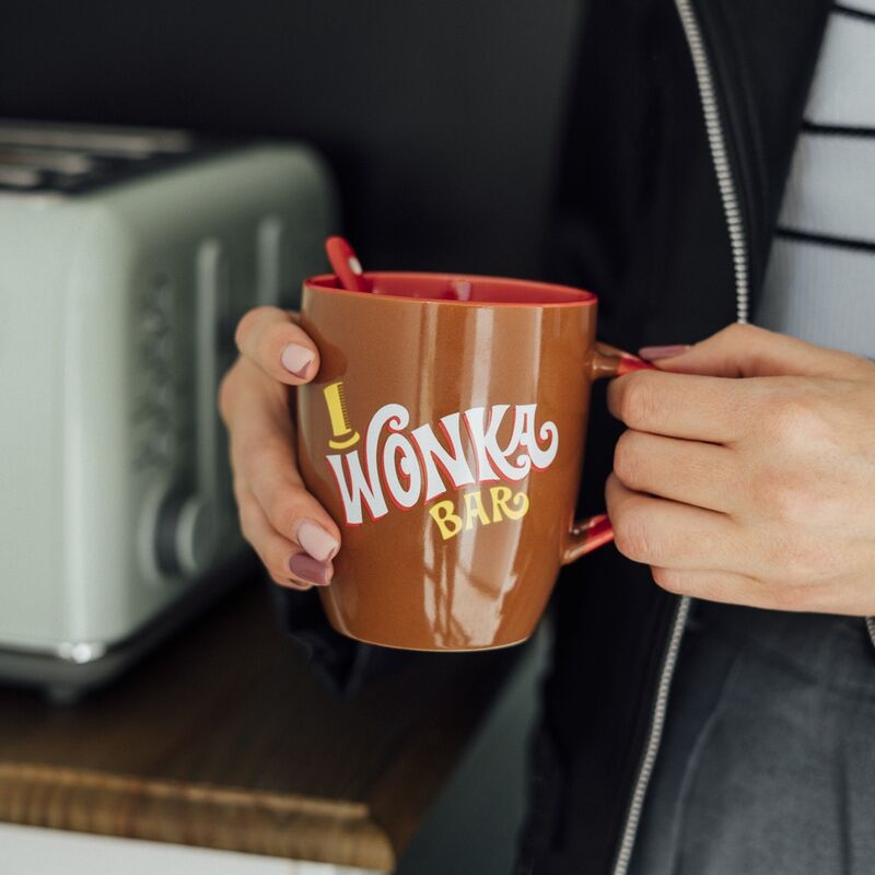 Funko Pop! Willy Wonka Bar Mug 380ml Ceramica con Cucchiaino - Collezione Nerdscape Nerdscape