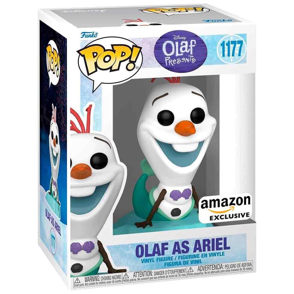 POP figure Disney Olaf Present - Olaf as Ariel Exclusive Nerdscape