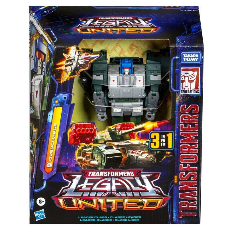 Transformers Legacy United Overcharge Deluxe figure 19cm transforming robot to jet and tank with accessories