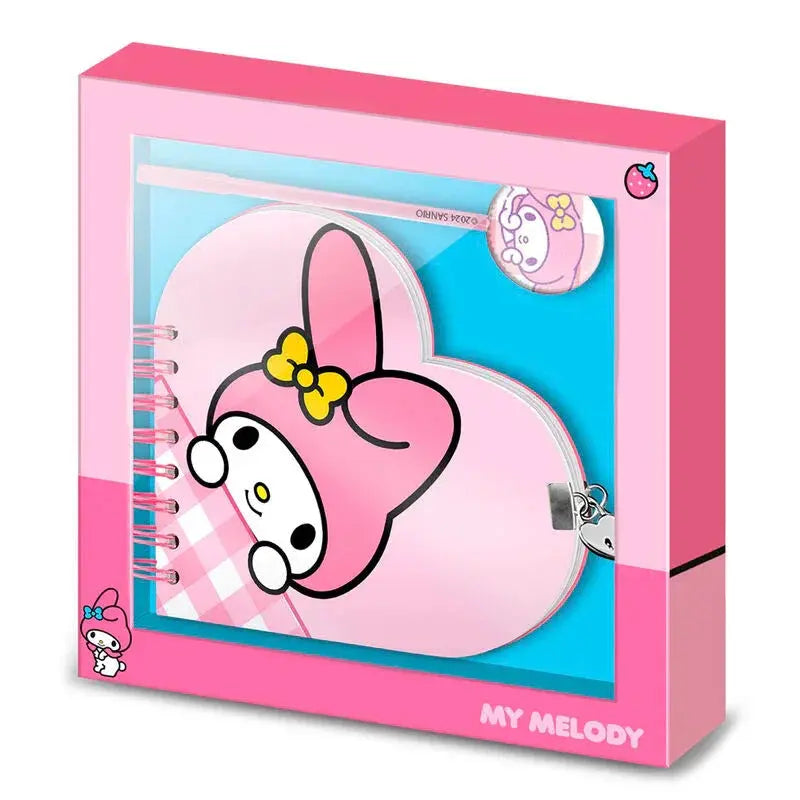 Hello Kitty My Melody diary + pen set Nerdscape