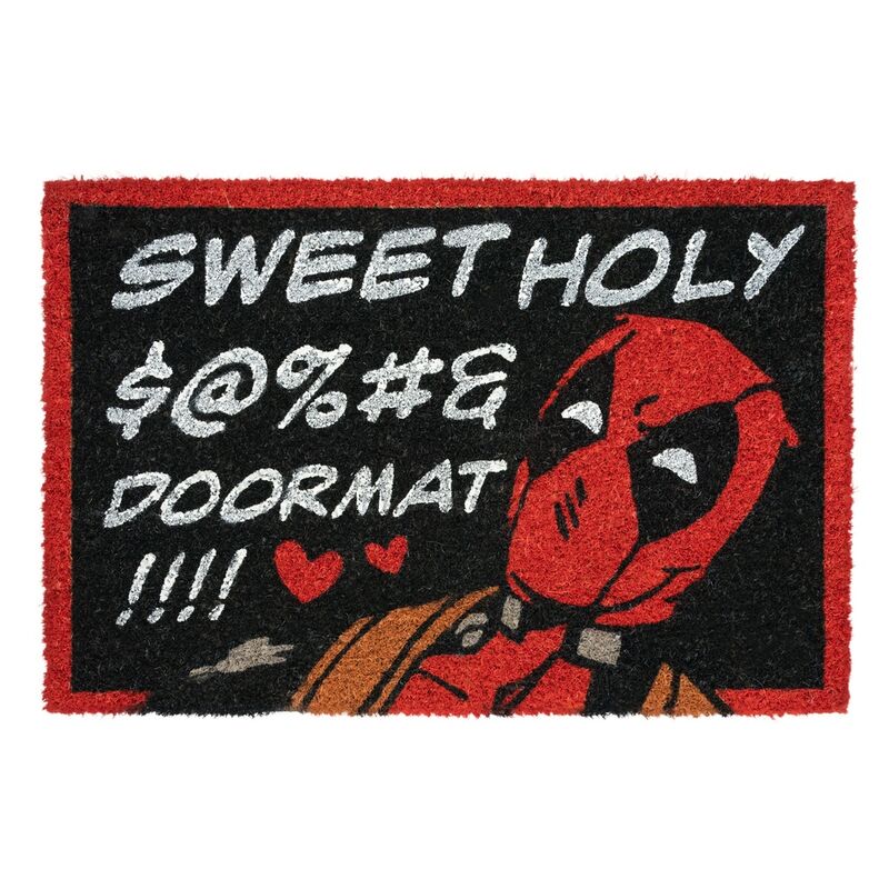 Marvel Deadpool Doormat 60x40cm in Coconut Fibre with Non-Slip PVC Base - Nerdscape Nerdscape