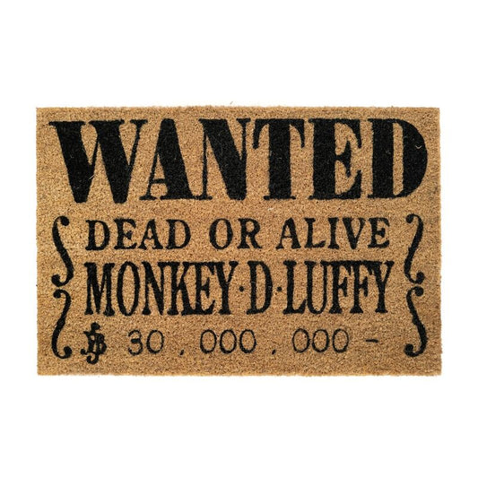 One Piece Wanted Monkey D Luffy doormat Nerdscape