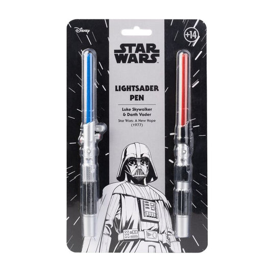Star Wars Lightsaber set 2 pens with light Nerdscape