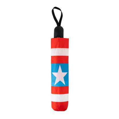 Marvel Captain America Ombrello Automatico Pieghevole con Apertura Automatica - Nerdscape Nerdscape
