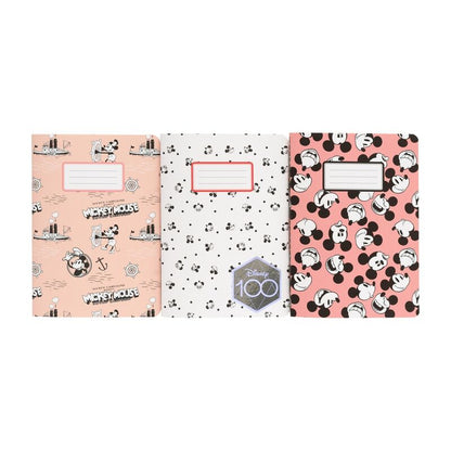 Disney Mickey 100 Anniversary pack 3 A6 notebooks Nerdscape