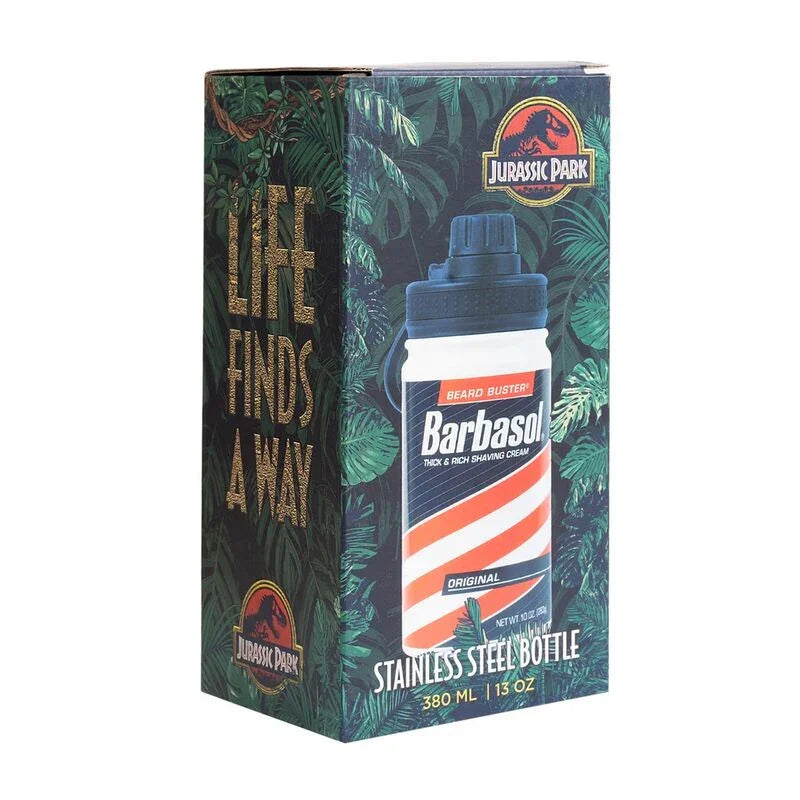 Jurassic Park Barbasol stainless steel bottle 380ml Nerdscape