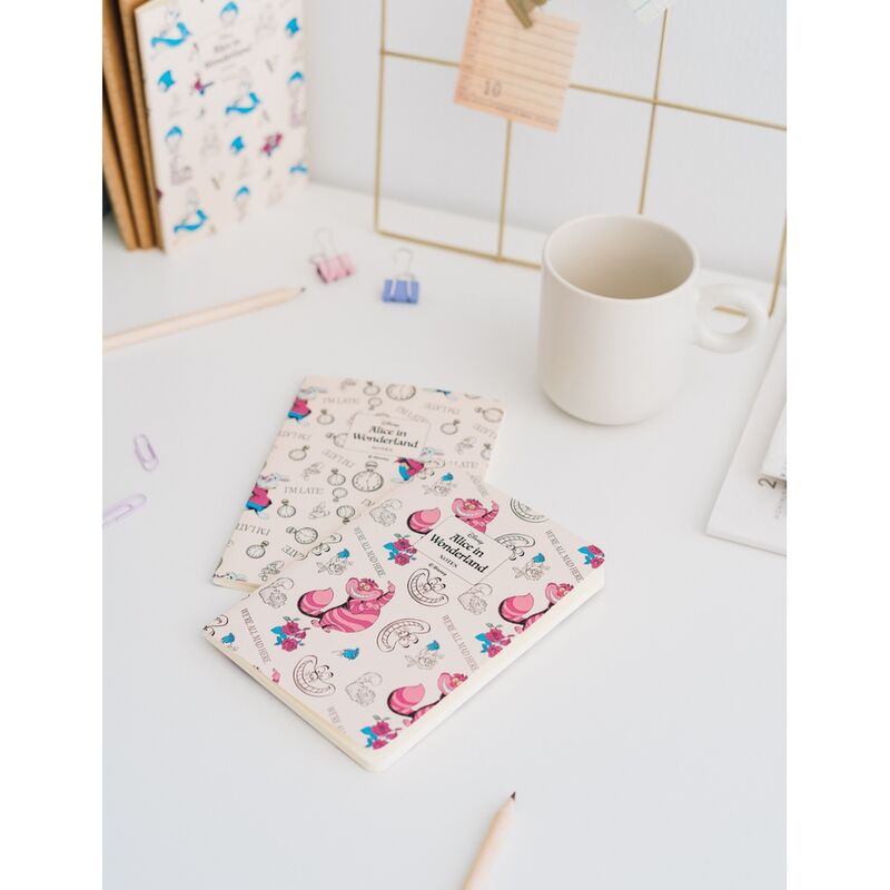 Disney Alice in Wonderland pack 3 A6 notebooks Nerdscape