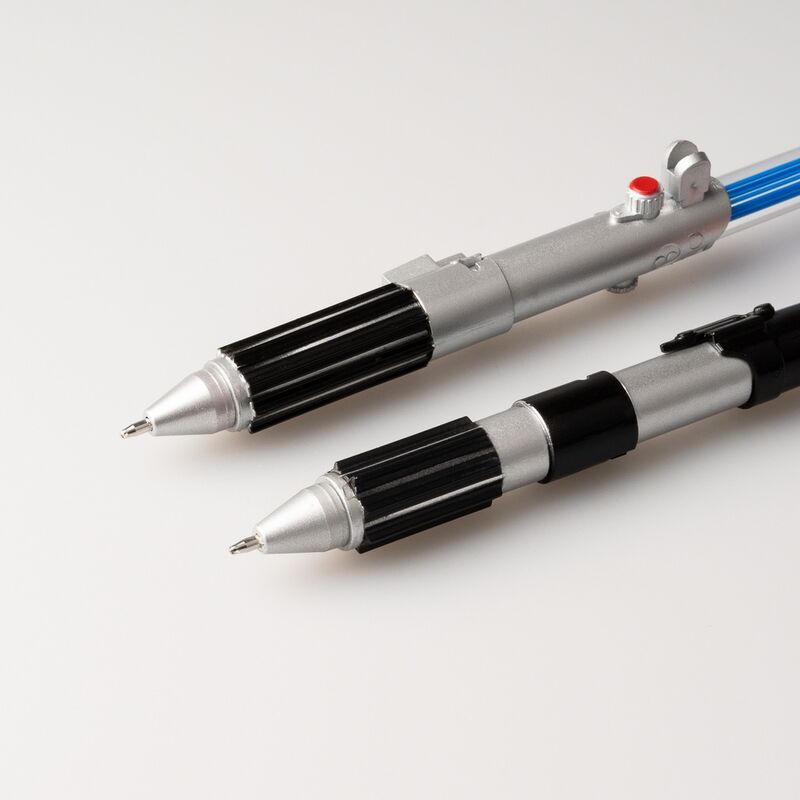 Star Wars Lightsaber set 2 pens with light Nerdscape