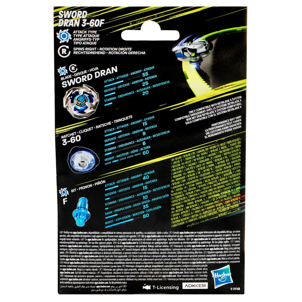 BeybladeX Sword Dran - Figura da Collezione - Nerdscape Nerdscape