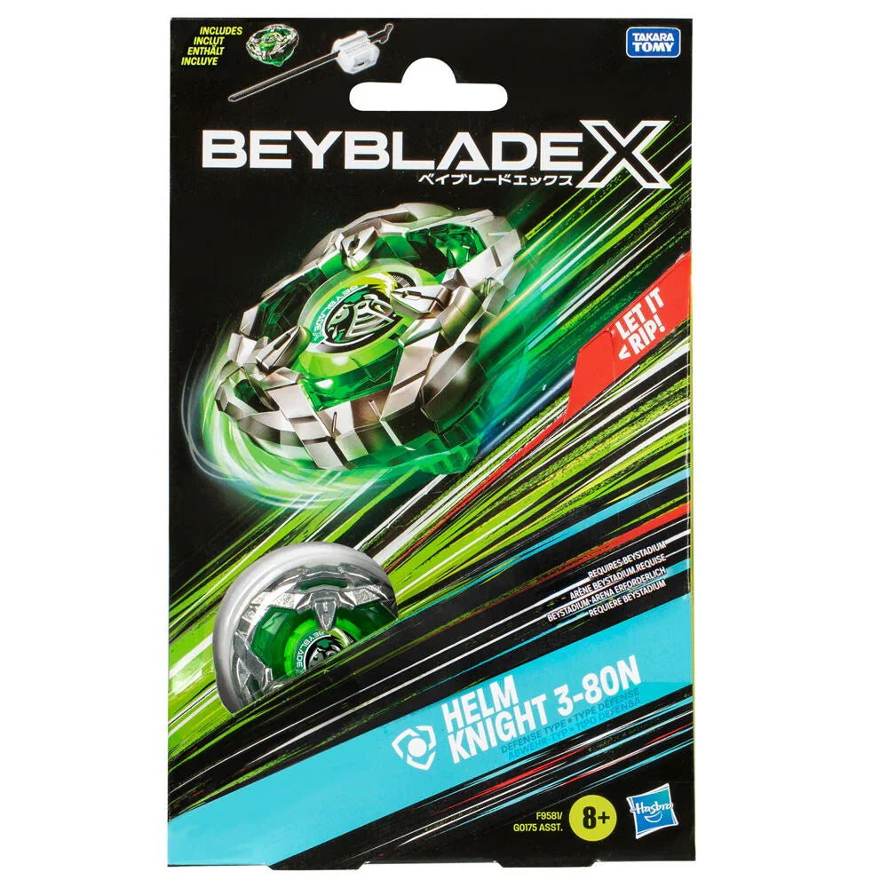 BeybladeX Helm Knight Starter Pack - Figura da Collezione - Nerdscape Nerdscape