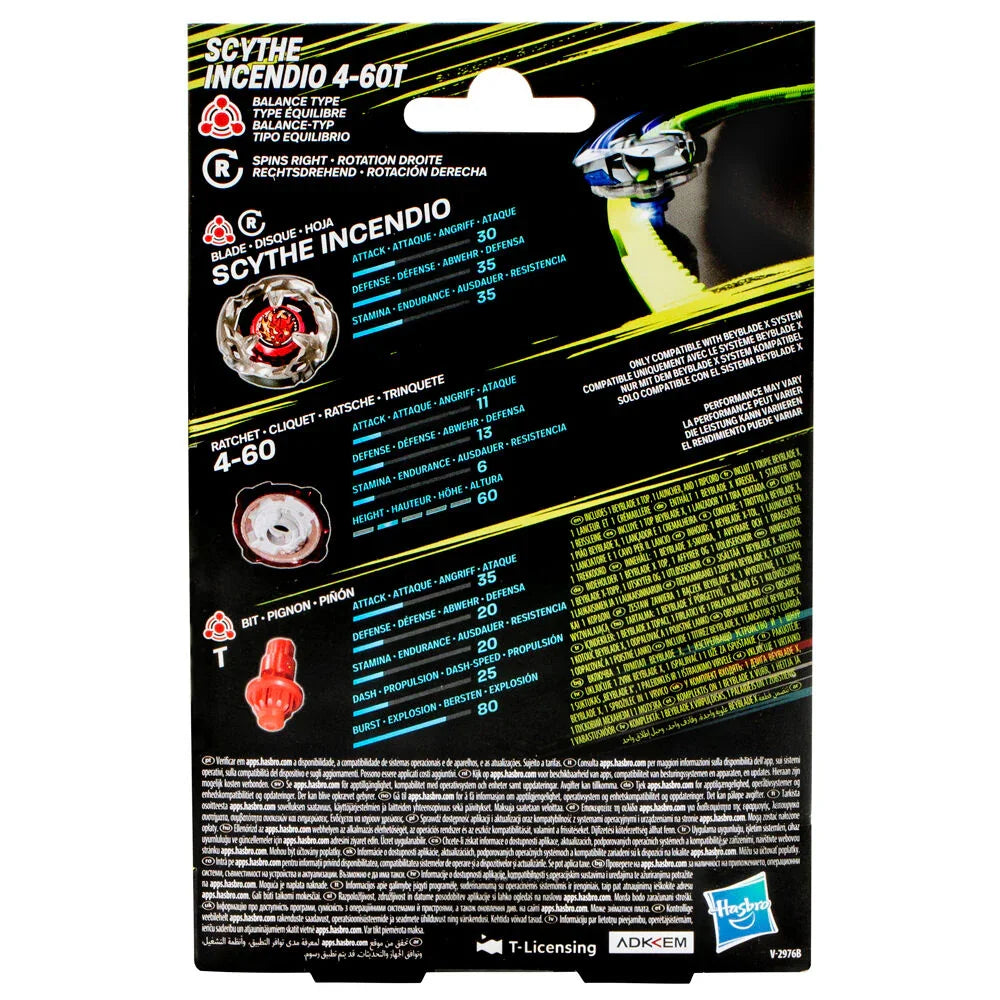 BeybladeX Scythe Incendio - Figura da Collezione - Nerdscape Nerdscape
