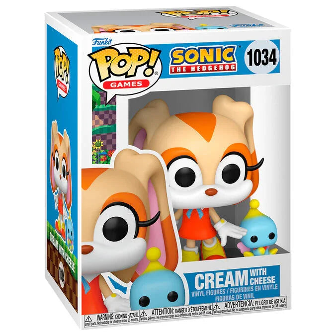 Funko Pop! Sonic The Hedgehog Cream with Cheese - Figura da Collezione Vinyl Nerdscape