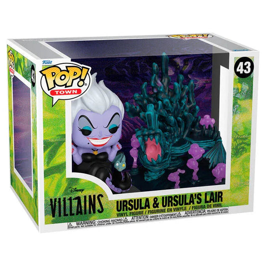 Funko Pop! Town Disney Villains Ursula & Ursula's Lair - Figura da Collezione Vinyl Nerdscape